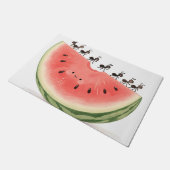 Süße Ameisen Wassermelonen Scheibe Fußmatte (Schrägansicht)