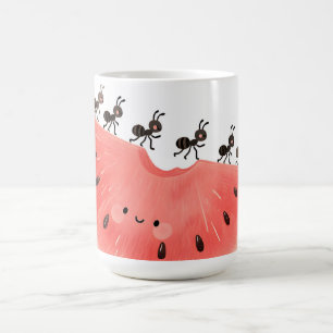 Süße Ameisen Wassermelonen-Scheibe Kaffeetasse