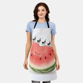 Süße Ameisen Wassermelonen-Scheibe Schürze (Getragen)