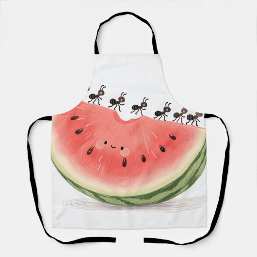 Süße Ameisen Wassermelonen-Scheibe Schürze (Vorderseite)