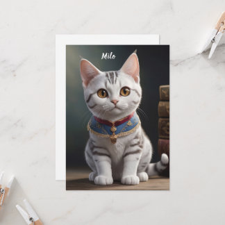 Süße American Shorthair Katze mit großen Augen