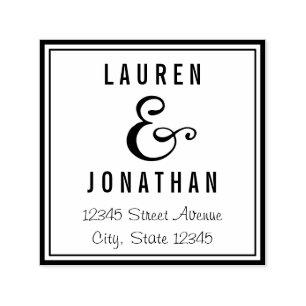 Süße Ampere und Personalisierte Gummi-Briefmarke Permastempel