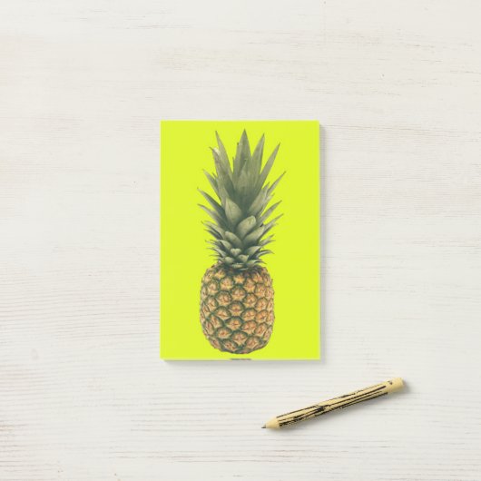 Süße Ananas Post-it Klebezettel (Auf Schreibtisch)