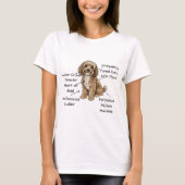 Süße Anatomie eines Cockapoo-Hundefreundes Geschen T-Shirt (Vorderseite)