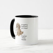 Süße Anatomie eines Cockapoo-Hundefreundes Geschen Tasse (Vorderseite Links)