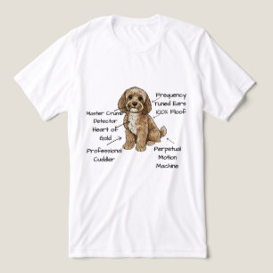 Süße Anatomie eines Cockapoo-Hundefreundes Geschen Tri-Blend Shirt