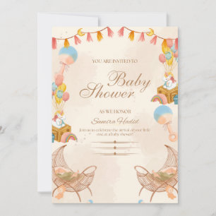 Süße Anfänge Babyparty Einladung
