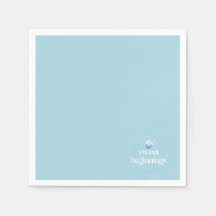 Süße Anfänge | Puderblaue und weiße Babyparty