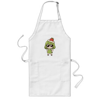 Süße Anime-Chibi-Grünlocken-Reise-Tasse Lange Schürze