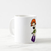 süße Anime-Chibi-Mädchen-Kaffeetasse Kaffeetasse (Vorderseite Links)