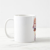 Süße Anime-Eiscreme-Mädchen Kaffeetasse (Links)