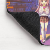 Süße Anime-Eiscreme-Mädchen Mousepad (Ecke)