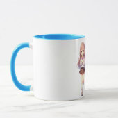 Süße Anime-Eiscreme-Mädchen Tasse (Links)