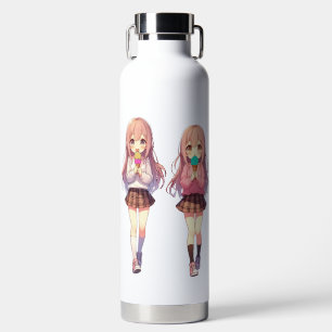 Süße Anime-Eiscreme-Mädchen Trinkflasche