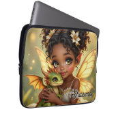 Süße Anime-Fee und Chibi-Drache Laptopschutzhülle (Vorne Rechts)