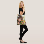Süße Anime-Fee und Chibi-Drache Tasche (Am Model)