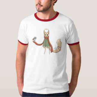 Süße Anime-Figur rotes Klingel-T-Shirt T-Shirt