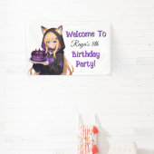 Süße Anime-Geburtstagsfeier für Mädchen Banner (InSitu)