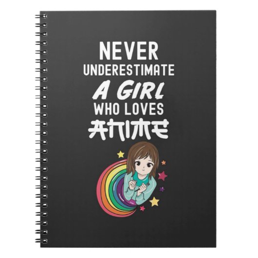 Süße Anime-Geschenke für Baby-Mädchen für Kinder K Notizblock (Vorderseite)