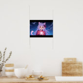 Süße Anime-Katzengirl Poster (Küche)