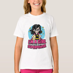 Süße Anime-Mädchen-Superkraft-Ästhetik Grafikdesig T-Shirt