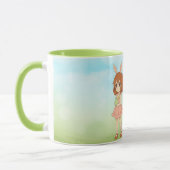 Süße Anime-Osterhasen-Mädchen Tasse (Links)