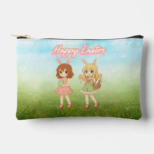 Süße Anime-Osterhasen-Mädchen Zubehörtasche