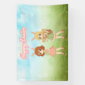 Süße Anime-Osterhasenmädchen Banner (Vertikal)