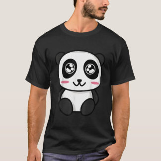 Süße Anime-Panda im japanischen Stil T-Shirt