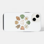 süße animierte Gemüse iPhone Hülle (Rückseite (Horizontal))
