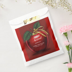 Süße Ankunft Rote Apfel-Baby-Party Geschenktütchen