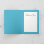 Süße anpassbare Braut-Team  Karte (Innenseite)