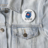 Süße anpassbare „Hirn Fertig“-Schulrucksack-Design Button (Beispiel)