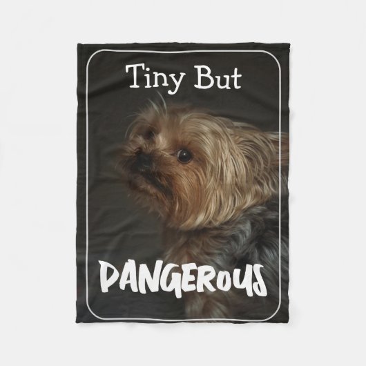 Süße anpassbare personalisierte Terrier-Hundemutte Fleecedecke (Vorderseite)