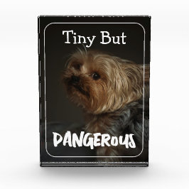 Süße anpassbare personalisierte Terrier-Hundemutte Fotoblock
