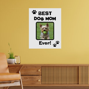 Süße Anpassung beste Haustier Hund Katze Mama Mutt Poster
