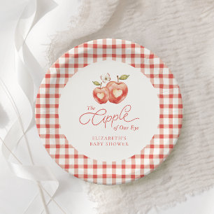 Süße Apfel-Baby-Party-Teller Pappteller