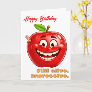 Süße Apfel Humor Lustige Alles Gute Zum Geburtstag Karte
