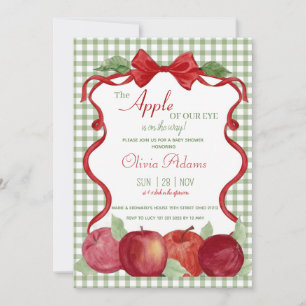 Süße Apfel Unserer Augen Baby Shower Einladung