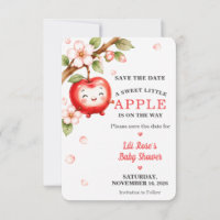Süße Apfelblüten-Baby-Shower-Save-the-Date