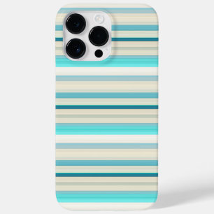 Süße aqua weiße Streifen Case-Mate iPhone 14 Pro Max Hülle