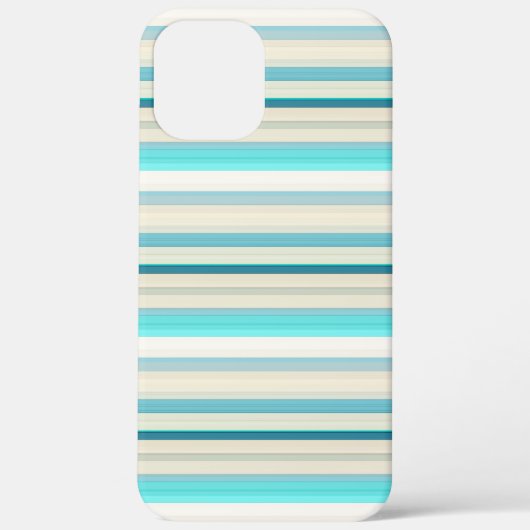 Süße aqua weiße Streifen Case-Mate iPhone Hülle (Rückseite)