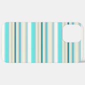 Süße aqua weiße Streifen Case-Mate iPhone Hülle (Rückseite / Rechts)