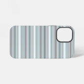 Süße aquagraue Streifen iPhone Hülle (Rückseite (Horizontal))
