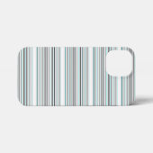 Süße aquagraue Streifen iPhone Hülle (Rückseite (Horizontal))