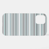 Süße aquagraue Streifen iPhone Hülle (Rückseite (Horizontal))