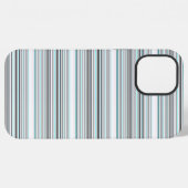 Süße aquagraue Streifen iPhone Hülle (Rückseite (Horizontal))