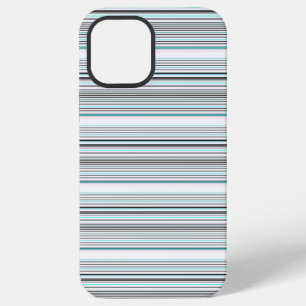 Süße aquagraue Streifen iPhone 12 Pro Max Hülle
