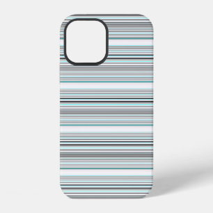 Süße aquagraue Streifen iPhone 12 Hülle