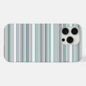 Süße aquagraue Streifen iPhone Hülle (Rückseite (Horizontal))